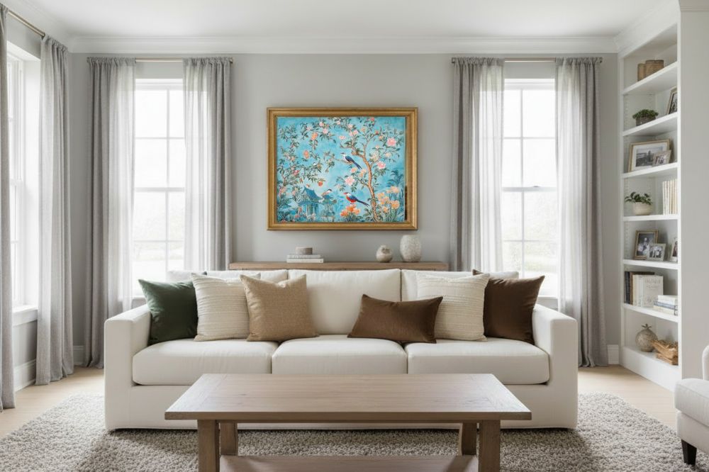 Framed room mockup - gold