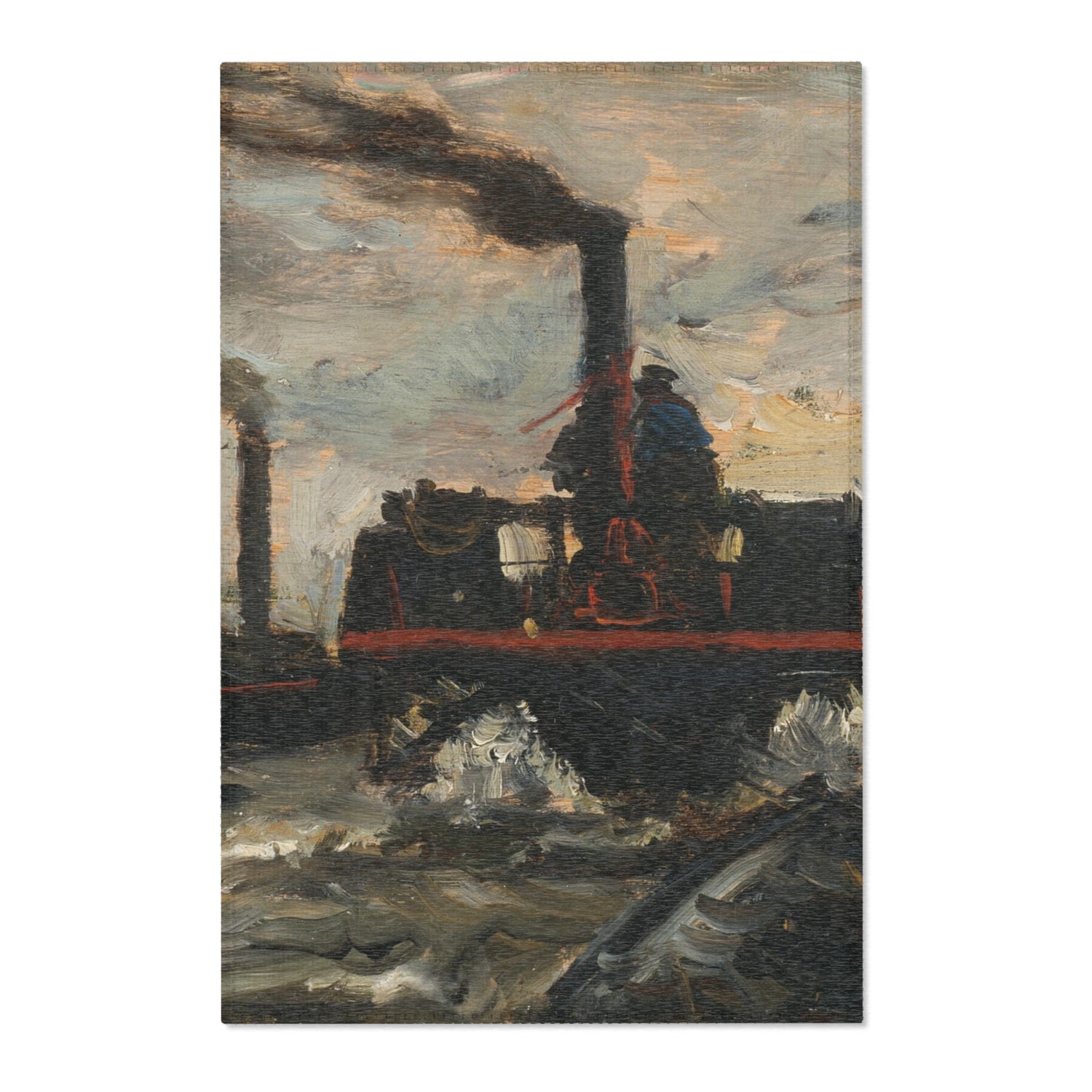 River Boat - Charles François Daubigny Area Rug