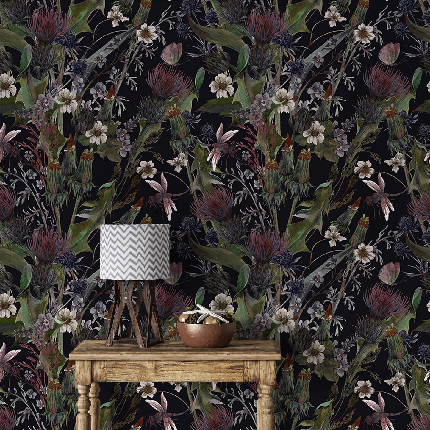 Whimsical Vintage Garden Wallpaper: Step into a world of nostalgic charm with this delightful design, featuring whimsical vintage-inspired garden motifs, perfect for adding a touch of whimsy and elegance to your space