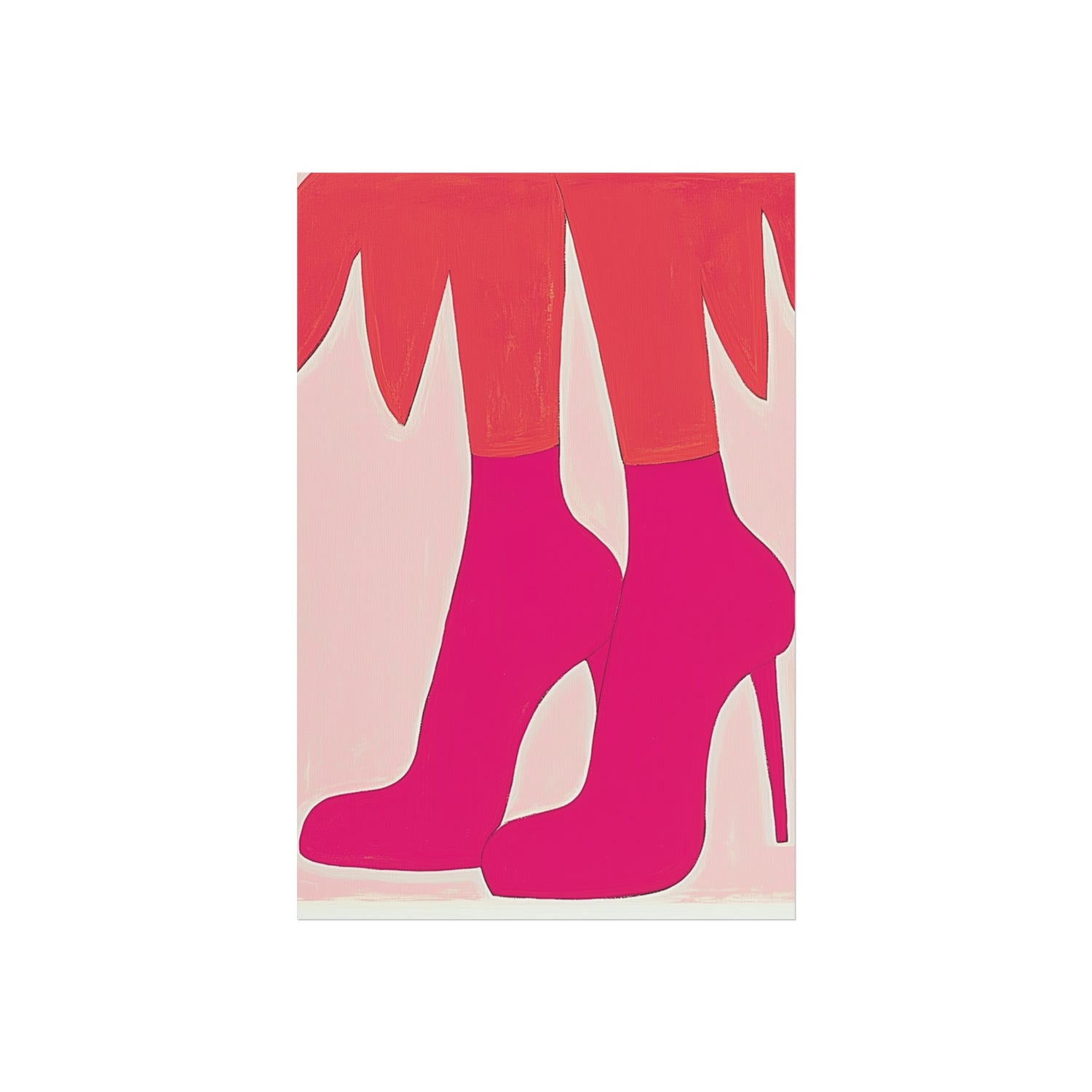 Bold Stiletto Silhouette Fine Art Poster