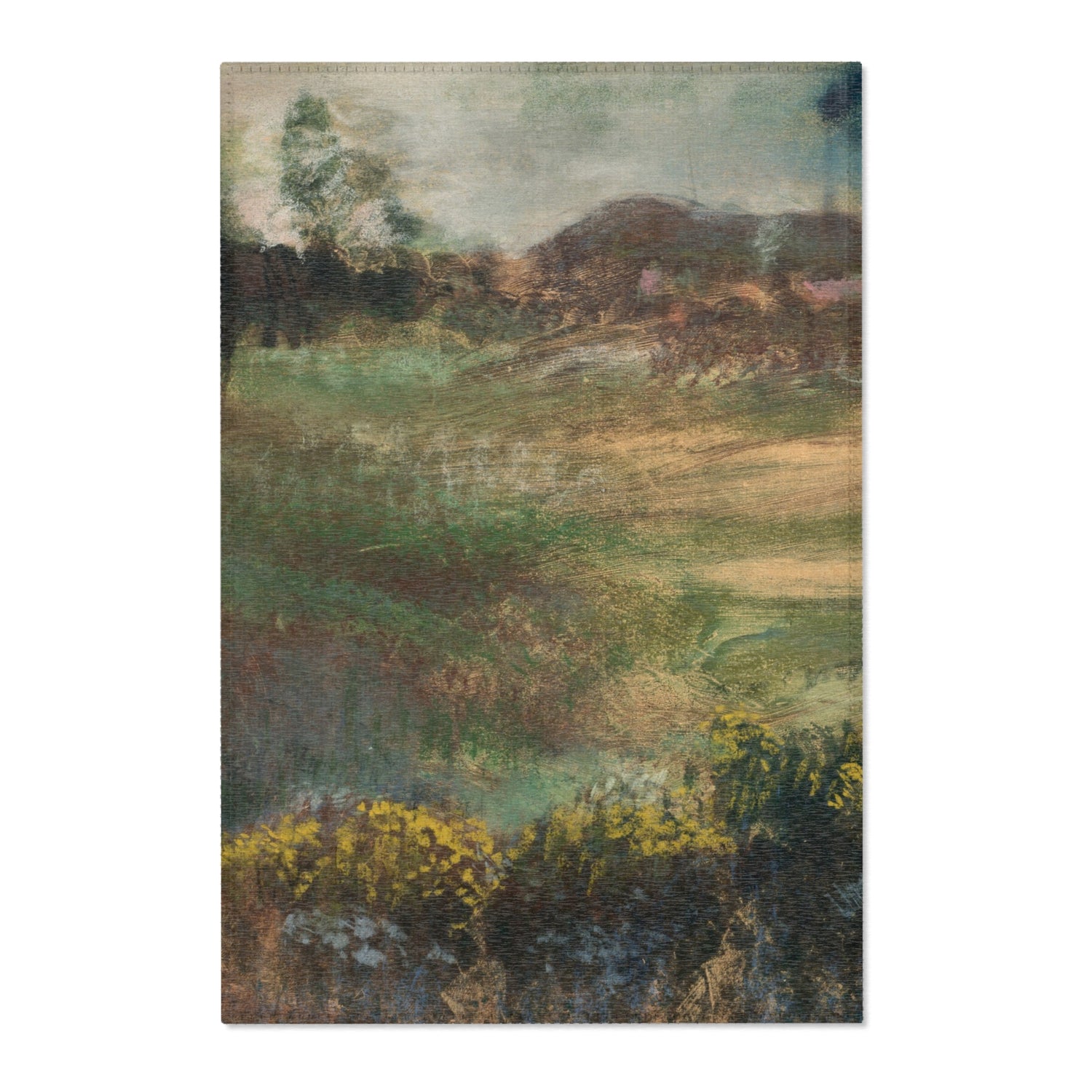 Landscape with Smokestacks - Hilaire Germain Edgar Degas Area Rug