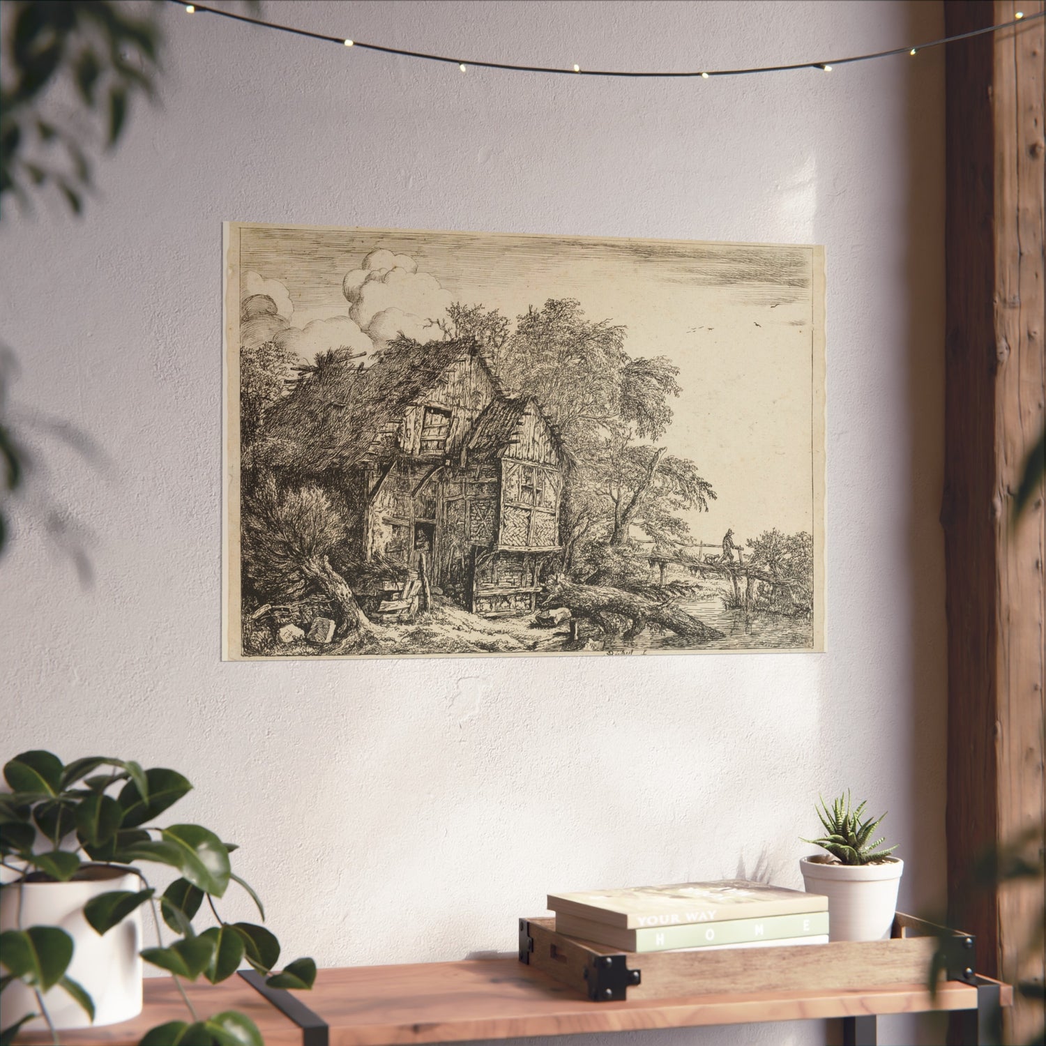 The Little Bridge - Jacob van Ruisdael Fine Art Poster