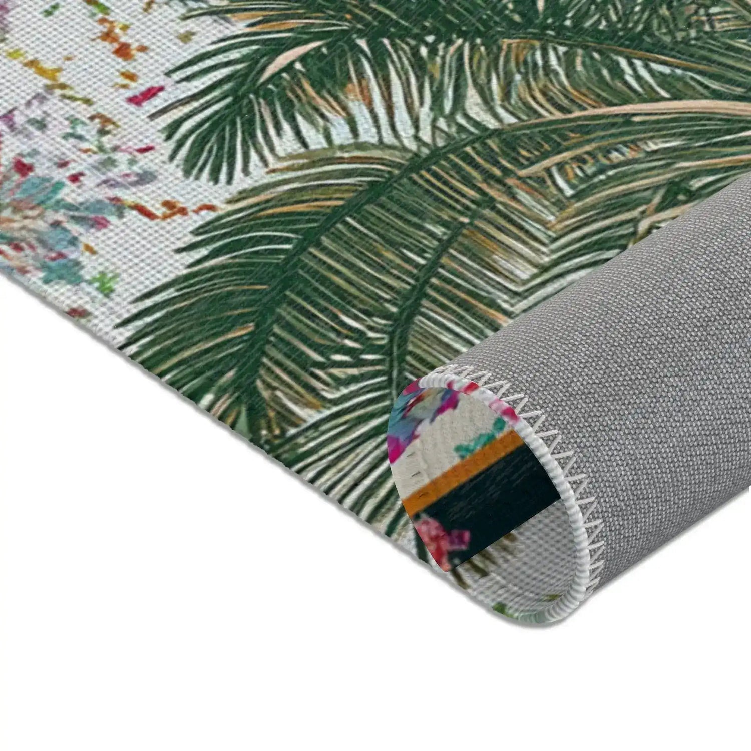 Tropical Oasis Palm Accent Rug