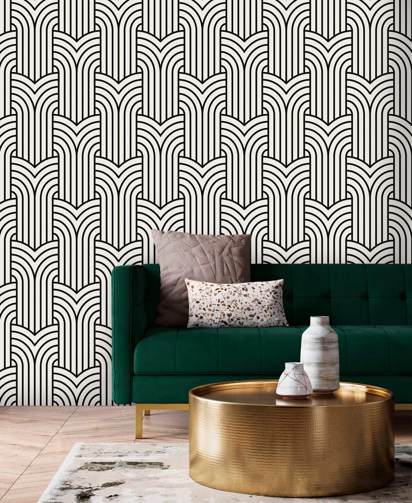 Vintage Ornate Outline Wallpaper: Embrace the timeless charm of yesteryears with this exquisite design, featuring intricate ornate outlines that add a touch of vintage elegance to your space.