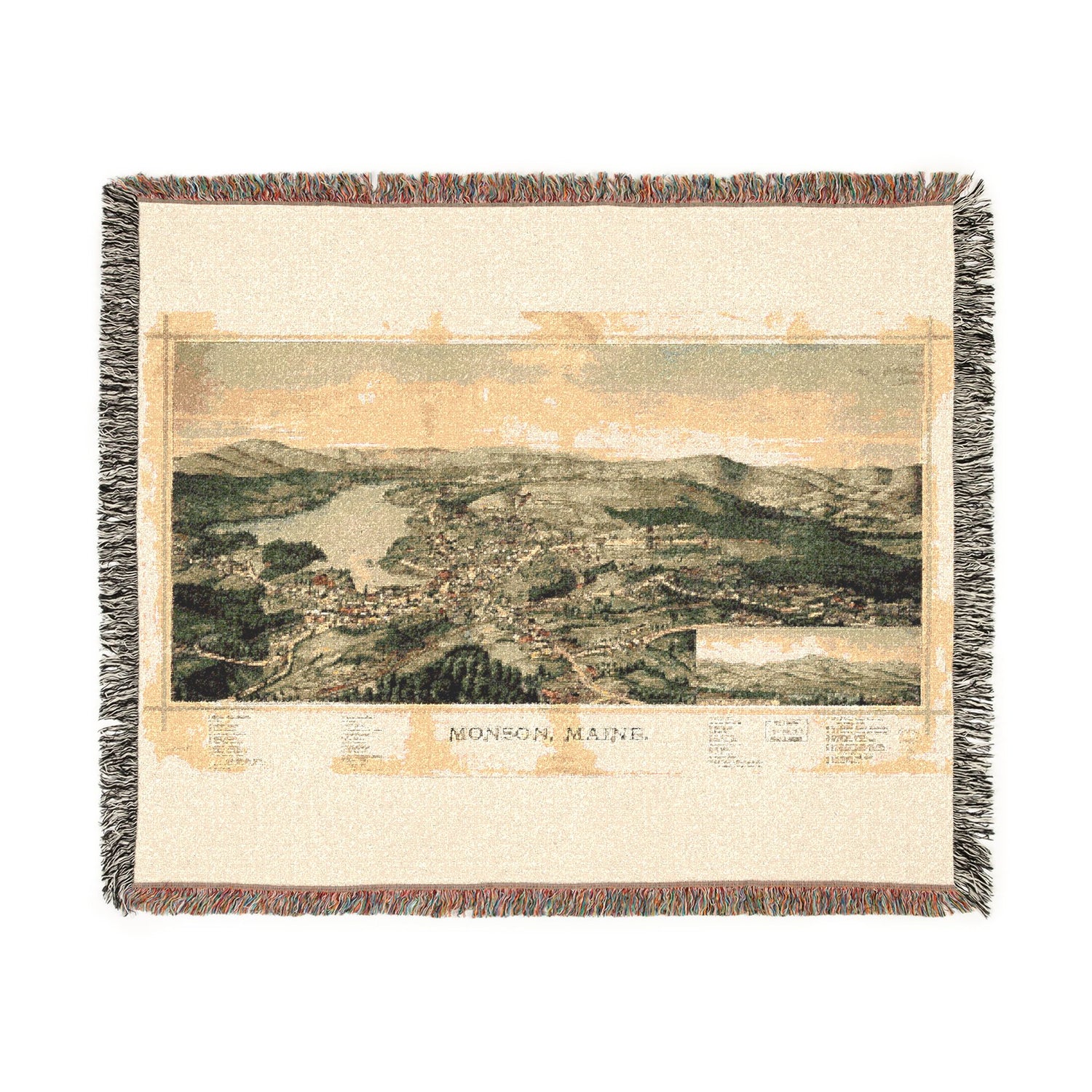 Monson, Maine Woven Throw Blanket
