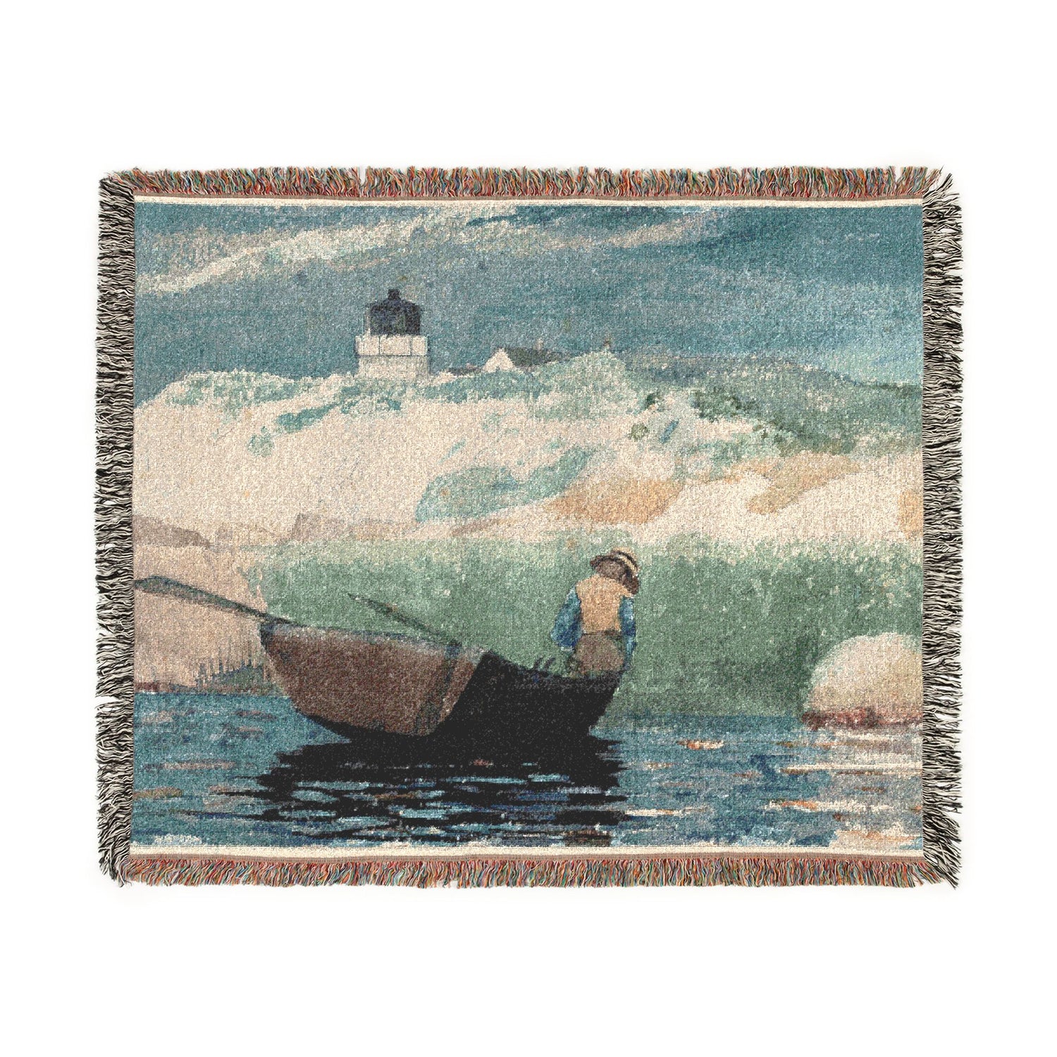 Boy in Boat, Gloucester - Winslow Homer Tapestry Blanket