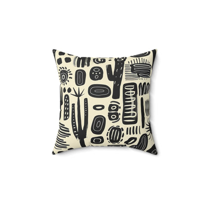 Monochrome Mirage Decor Pillow