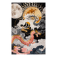 The Celestial Dragon Chorus Hand Tufted Rug: A celestial symphony captured in a captivating design. Hand-tufted with precision, it brings an aura of mystique and elegance to any space
