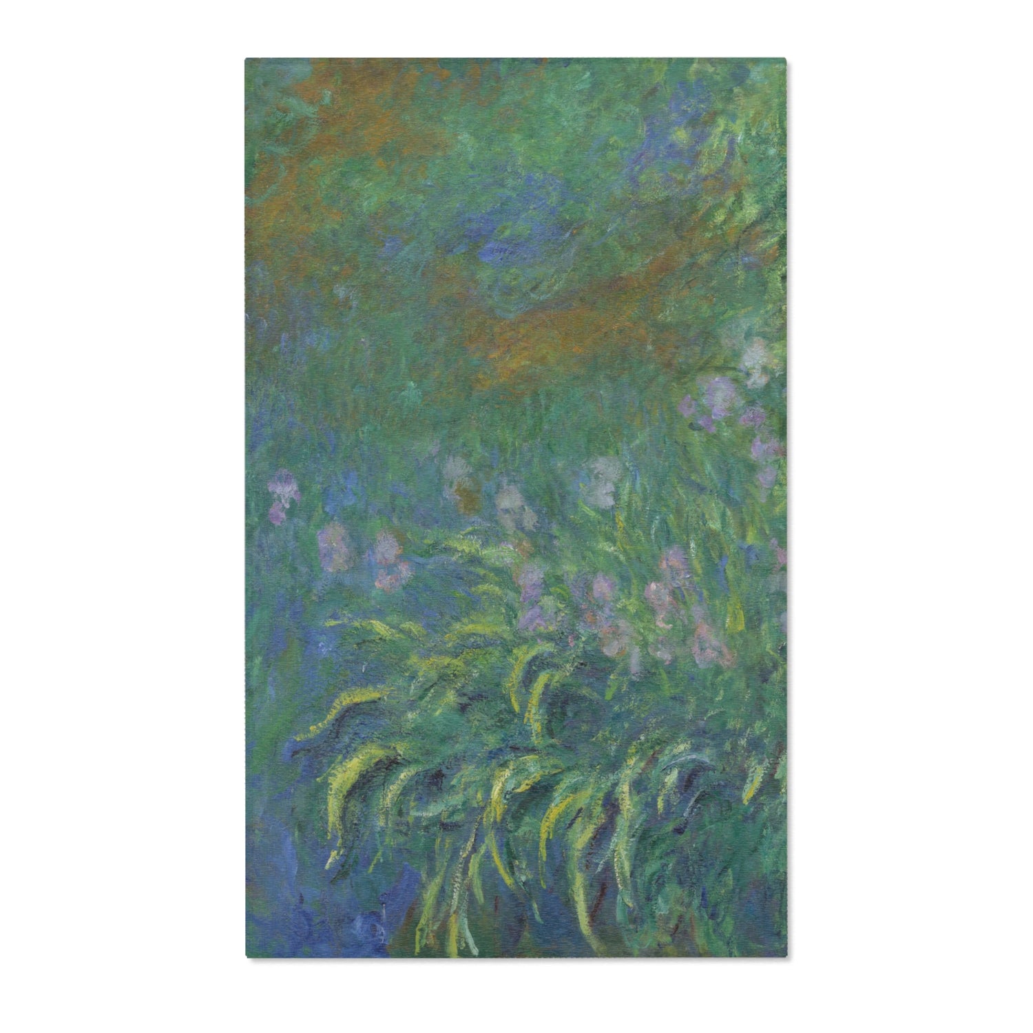 Irises - Claude Monet Area Rug