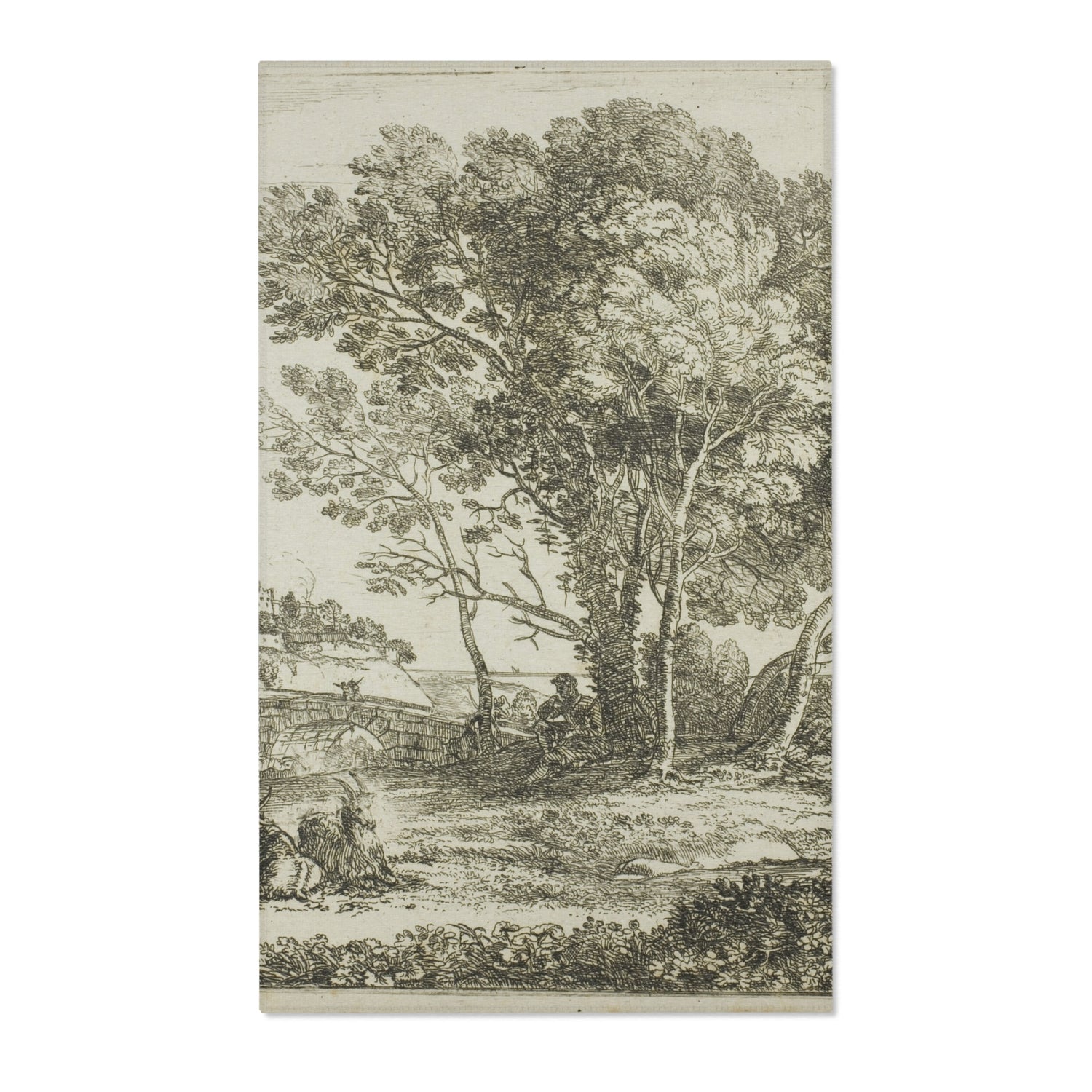 The Goatherd - Claude Lorrain Area Rug