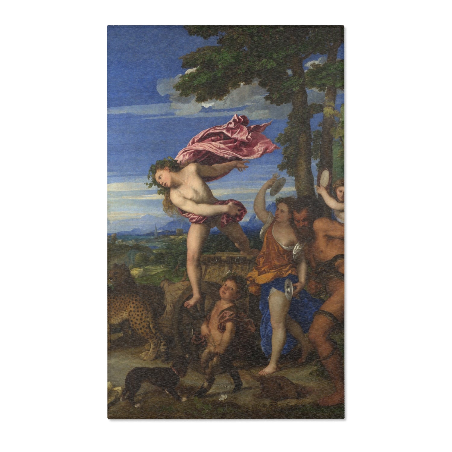 Bacchus and Ariadne - Titian Area Rug