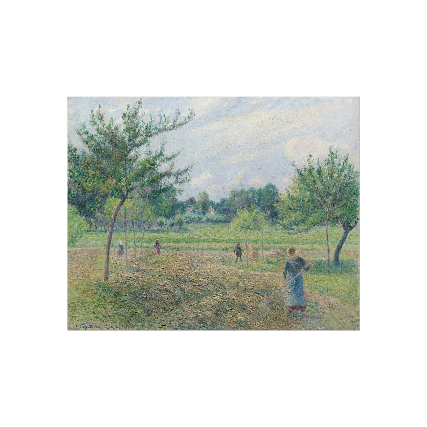 Camille Pissarro - Haymaking at Éragny | Fine Art Poster