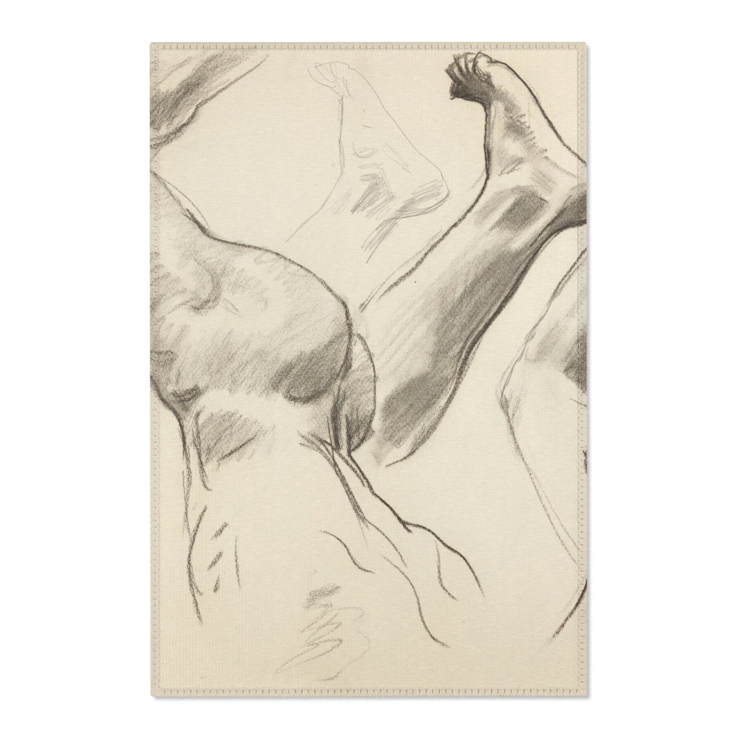 Sketches of Legs and Feet - John Singer Sargent Area Rug
