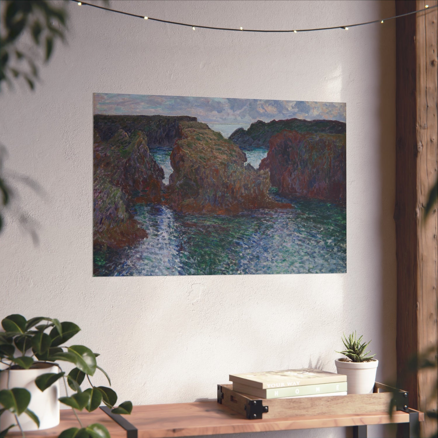 Rocks at Port-Goulphar, Belle-Île - Claude Monet Fine Art Poster
