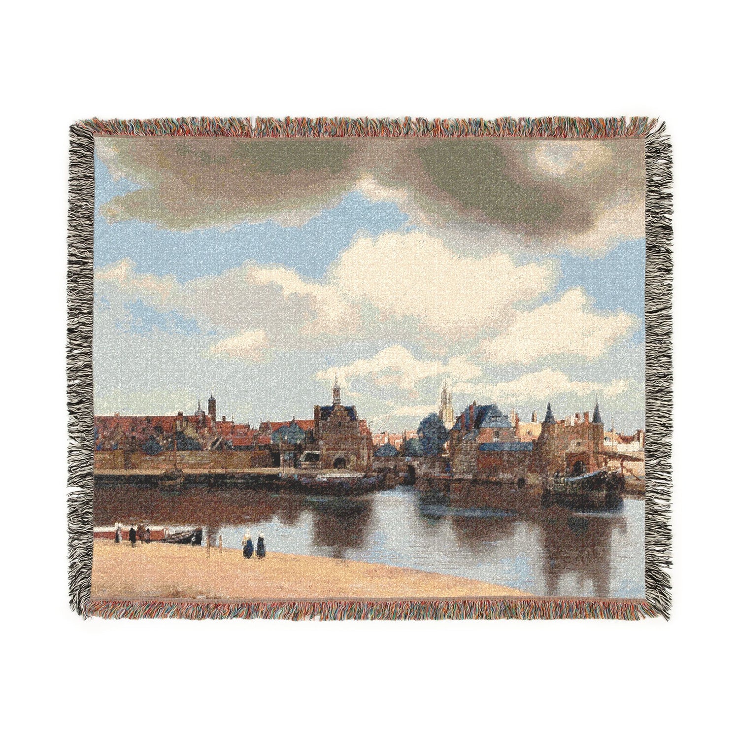 View of Delft - Johannes Vermeer Tapestry Blanket