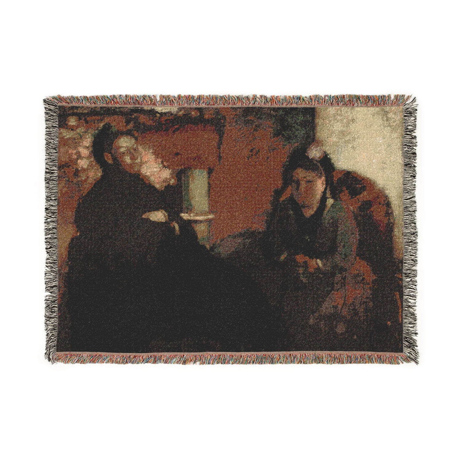 Portrait of Mme Lisle and Mme Loubens - Hilaire Germain Edgar Degas Tapestry Blanket