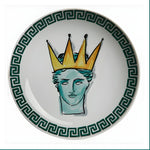 Poseidon's Journey Green Crowned Muse Decorative Ceramic Plate
