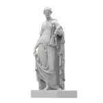 Statue of a classical figure on a white background