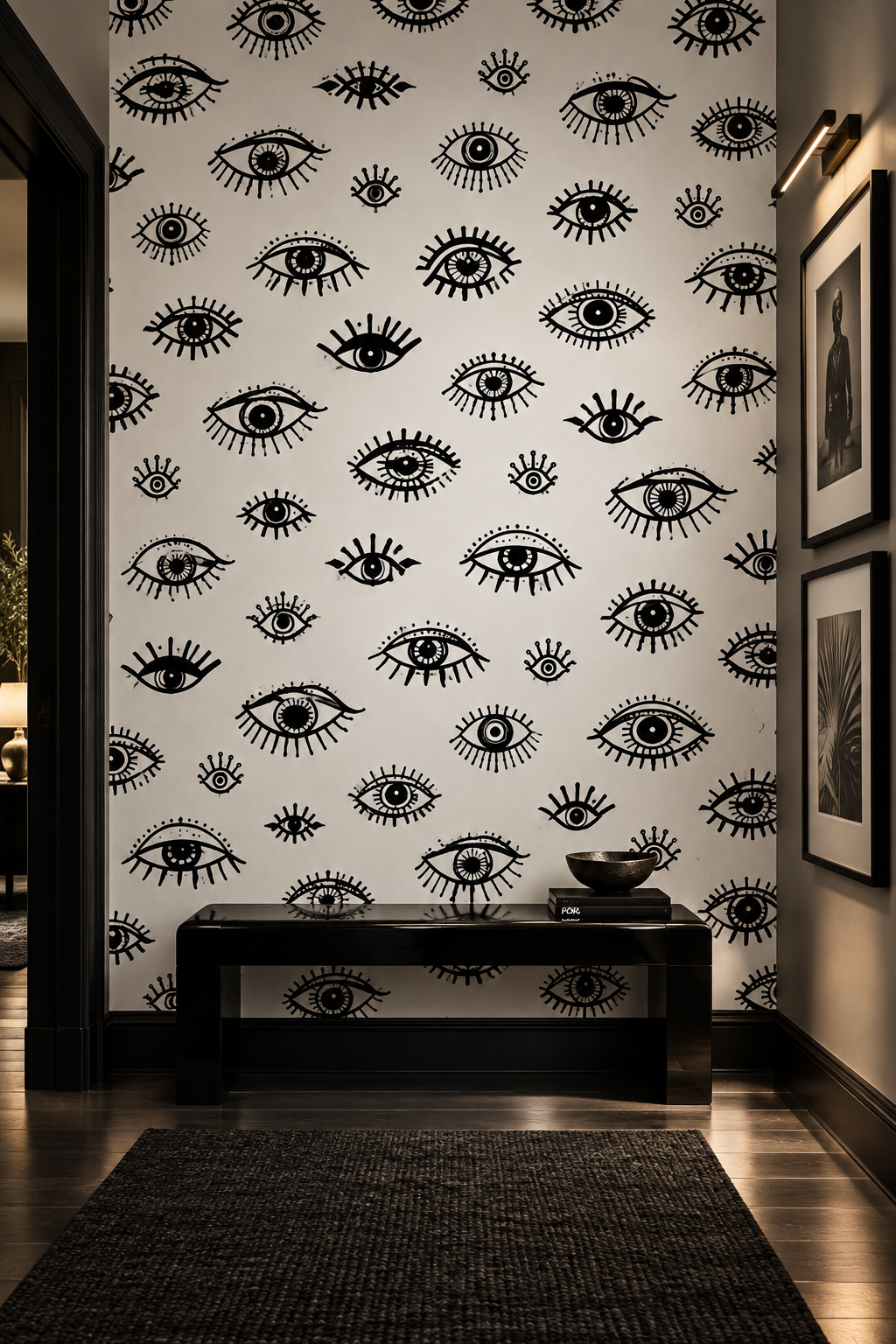 Black And White Eyes Wallpaper