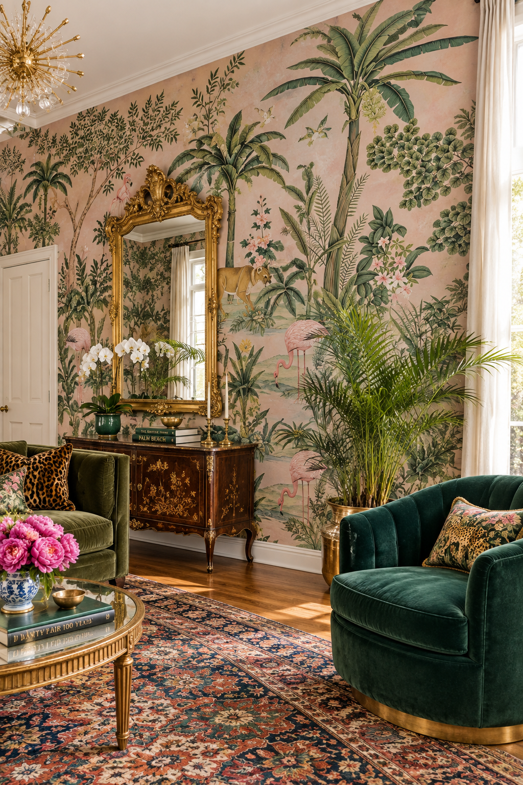 Flamingo Palm Beach Wallpaper