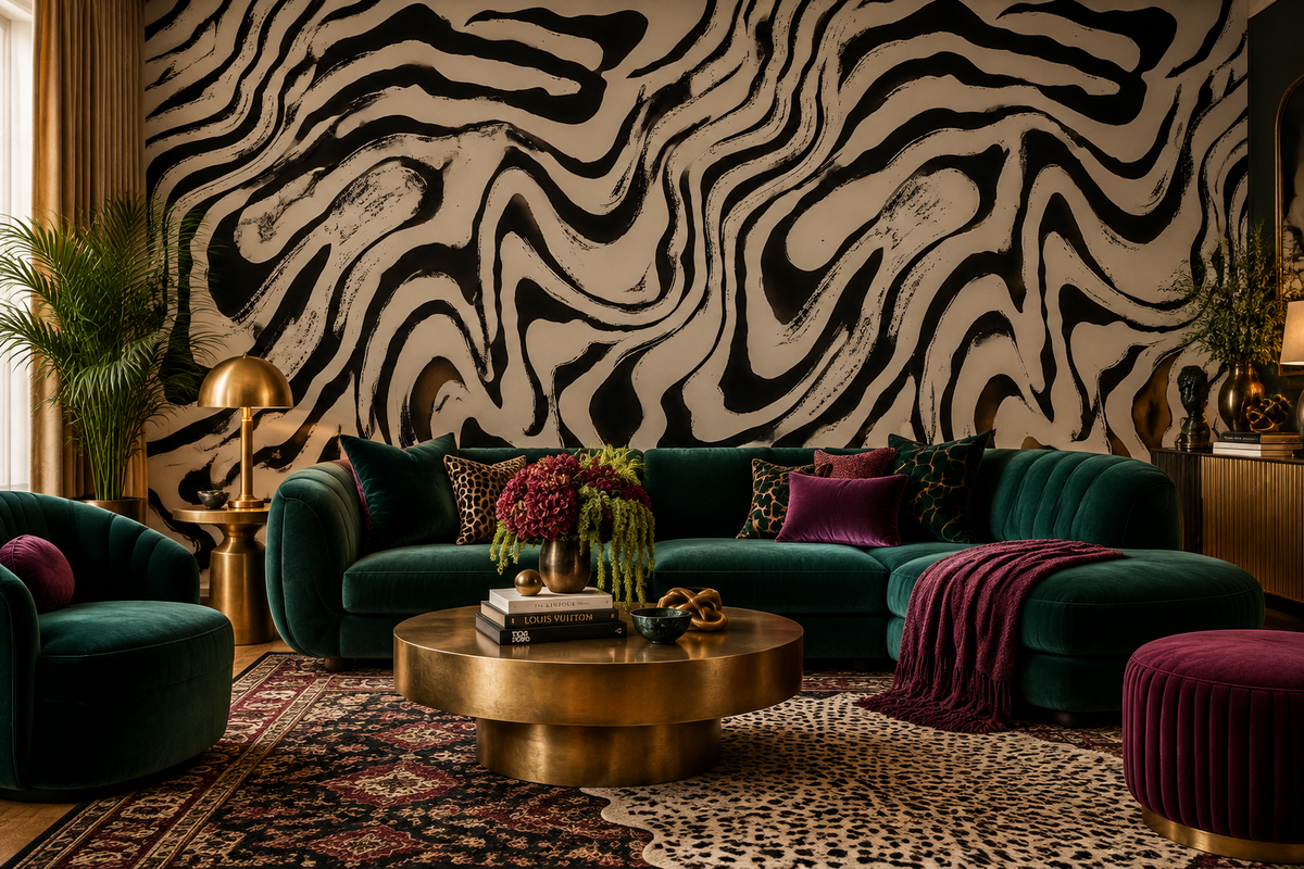 Abstract Lines Mural