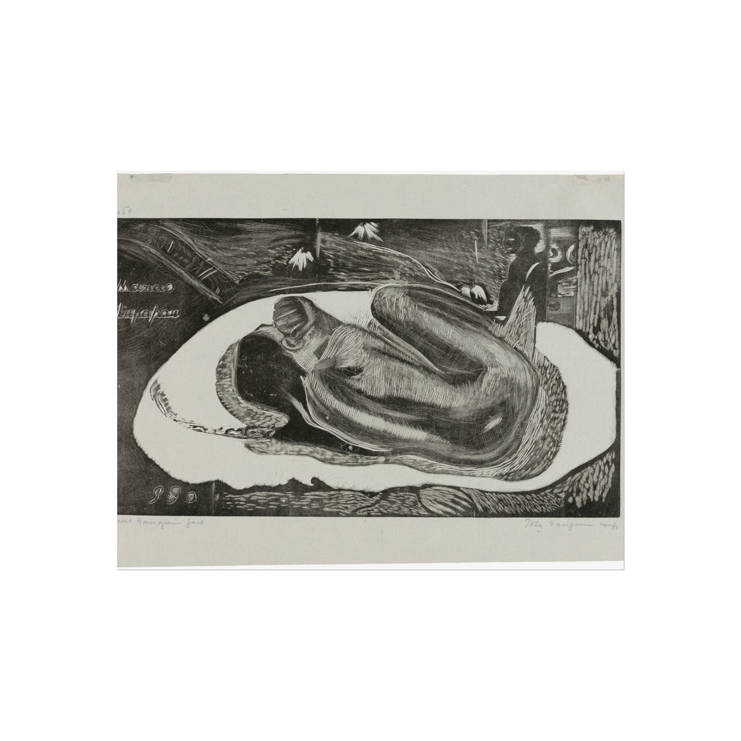 Paul Gauguin - Manao tupapau (She Thinks of the Ghost or The Ghost Thinks of Her), from the Noa Noa Suite | Fine Art Poster