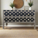Hazel Bone Inlay 2-Drawer Sideboard – Black