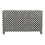 Checkerboard Bone Inlay 7-Drawer Dresser – Black