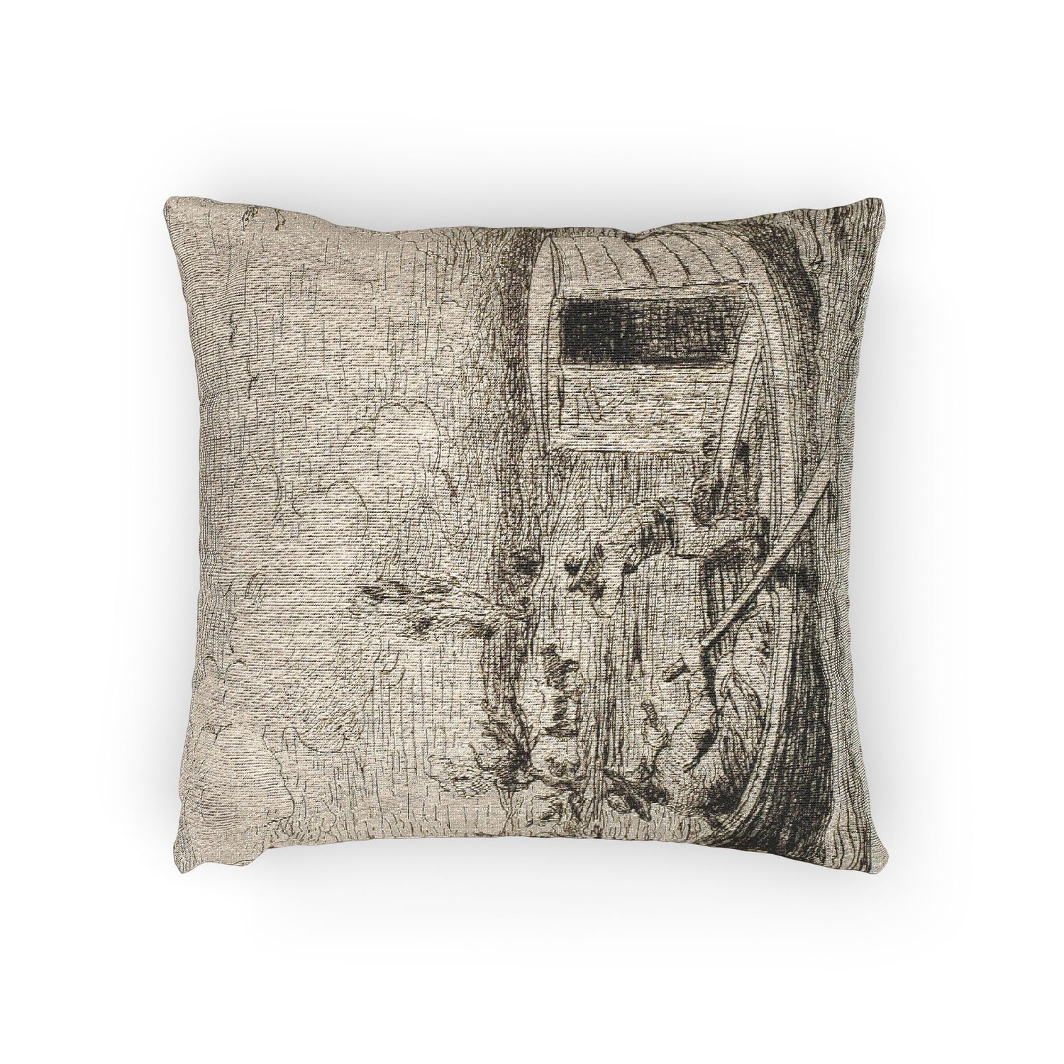 Charles François Daubigny - Cambronne's Word | Woven Pillow