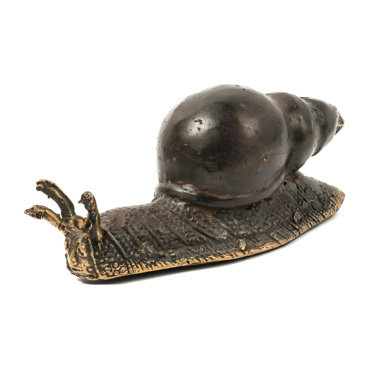 Solid Brass Snail Figurine