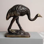 Solid Brass Emu Figurine