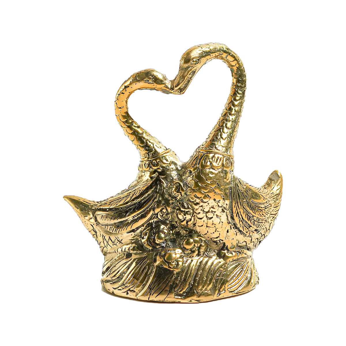 Solid Brass Swan Figurine