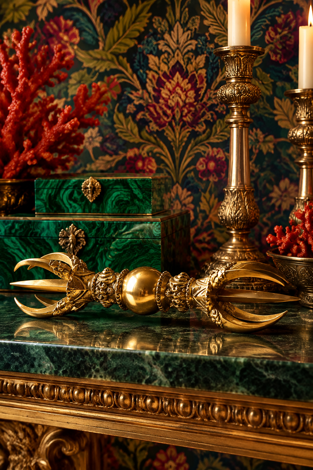 Solid Brass Vajra Dorje