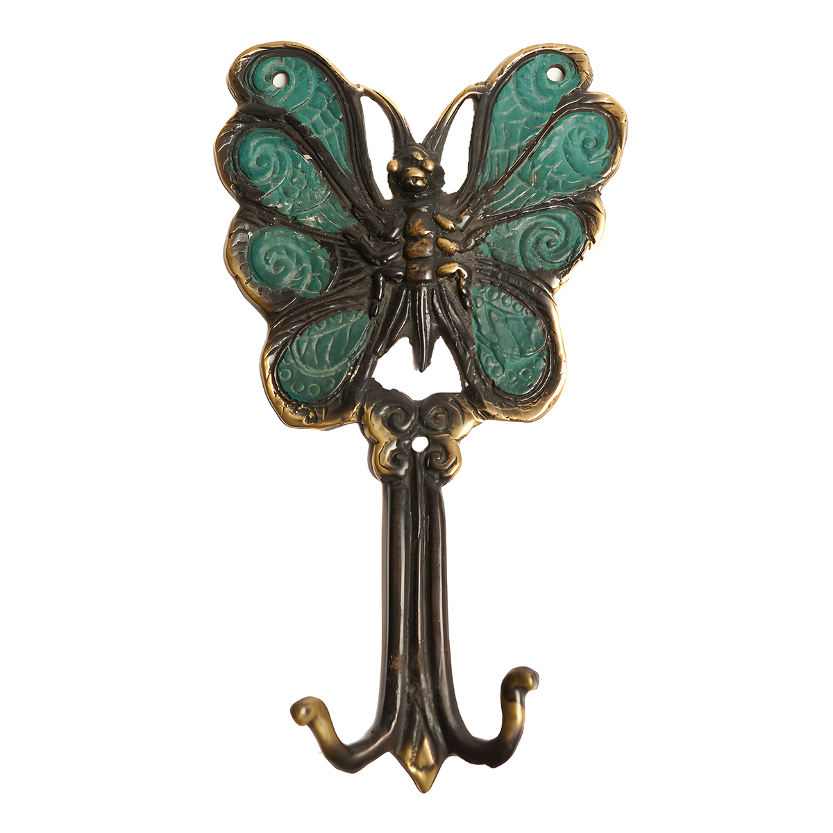 Solid Brass Butterfly Wall Hook