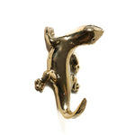 Solid Brass Lizard Wall Hook