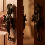 Solid Brass Snake Door Handle