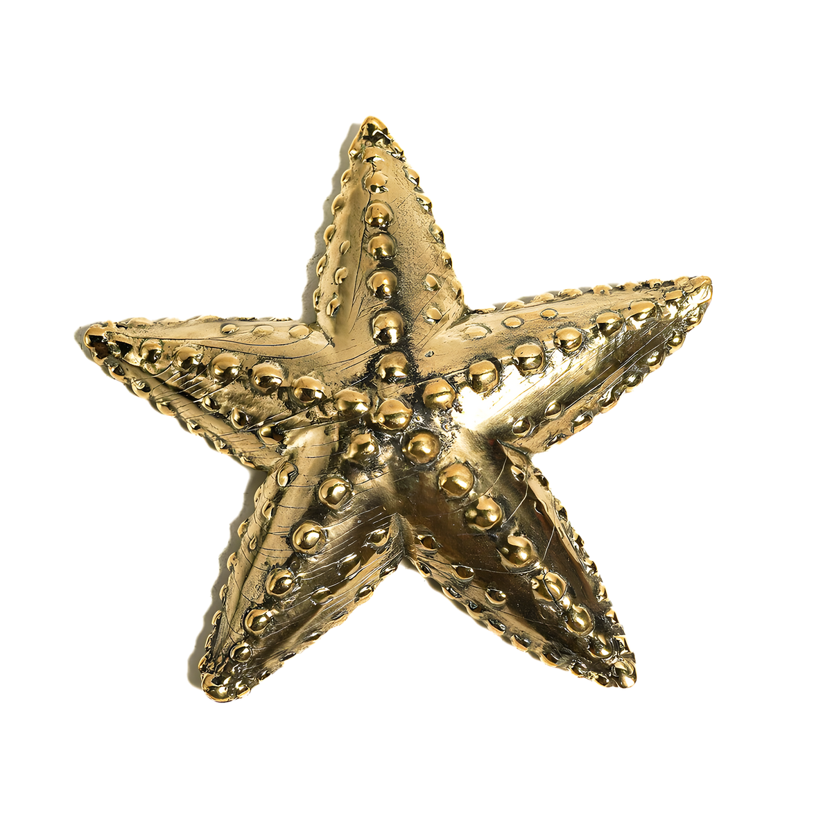 Solid Brass Starfish Candle Holder