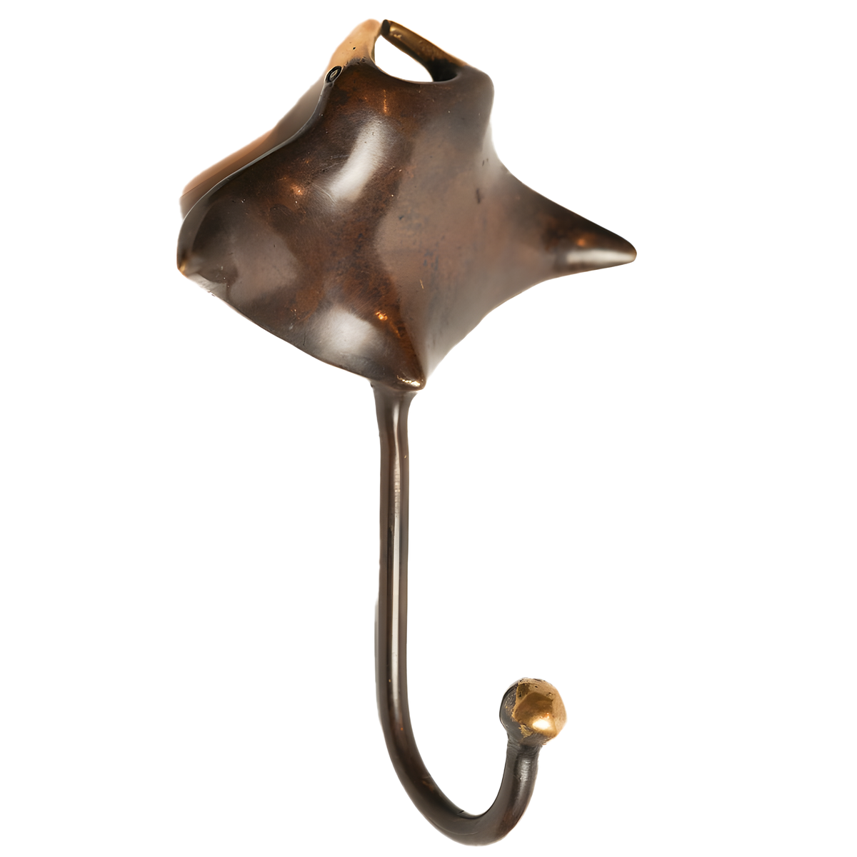 Solid Brass Manta Ray Wall Hook