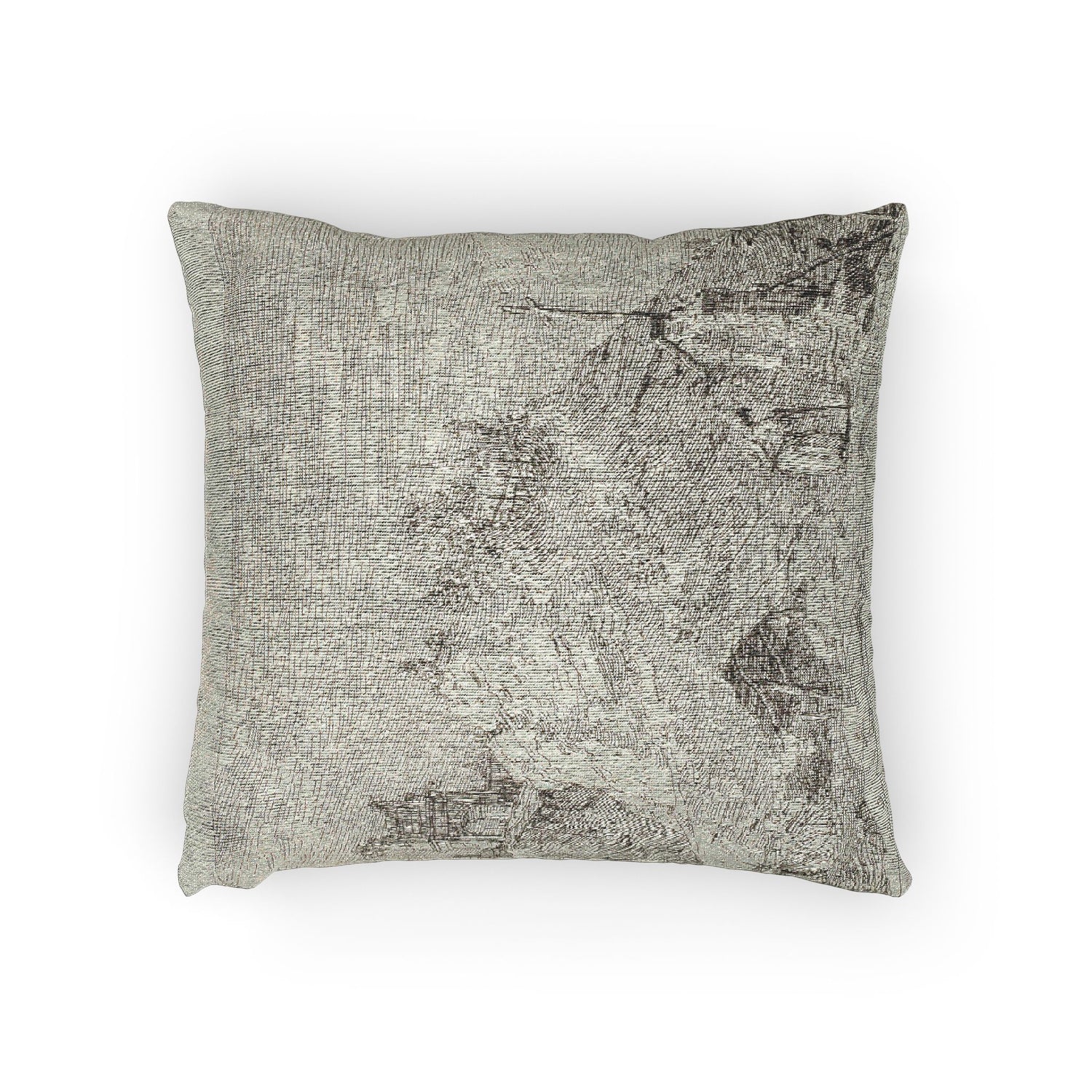 Landscape with the Pilgrim at Prayer - Canaletto Pillow