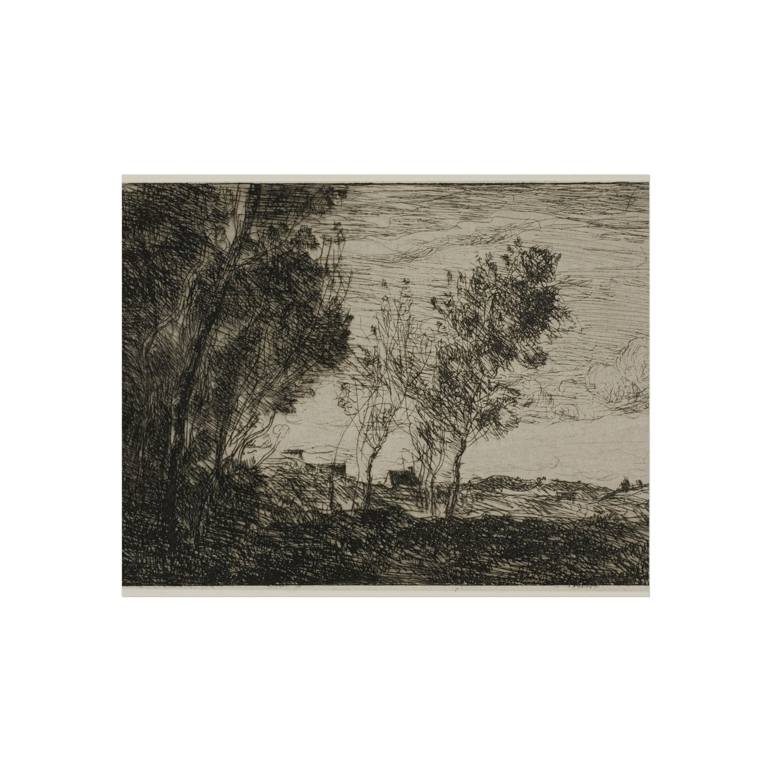 Jean Baptiste Camille Corot - In the Dunes Souvenir of the Woods of the Hague | Fine Art Poster