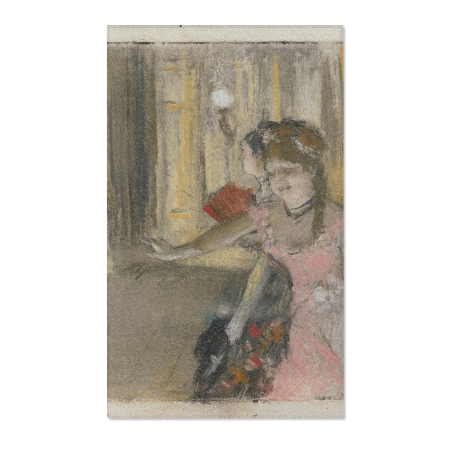 Singers on the Stage - Hilaire Germain Edgar Degas Area Rug