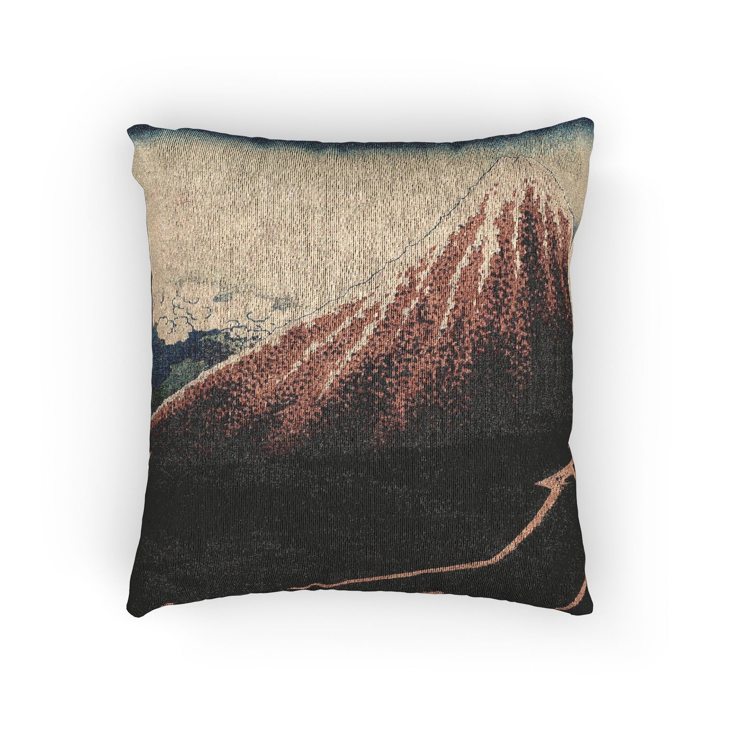 Rain Below the Mountain - Katsushika Hokusai Pillow