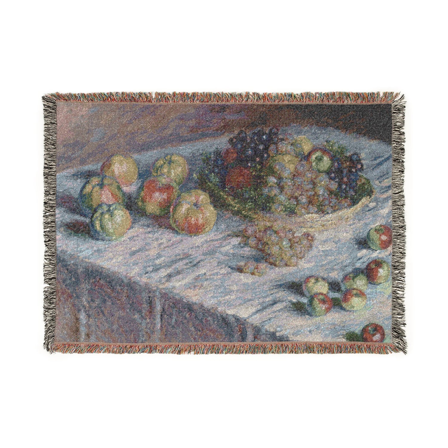 Apples and Grapes - Claude Monet Tapestry Blanket