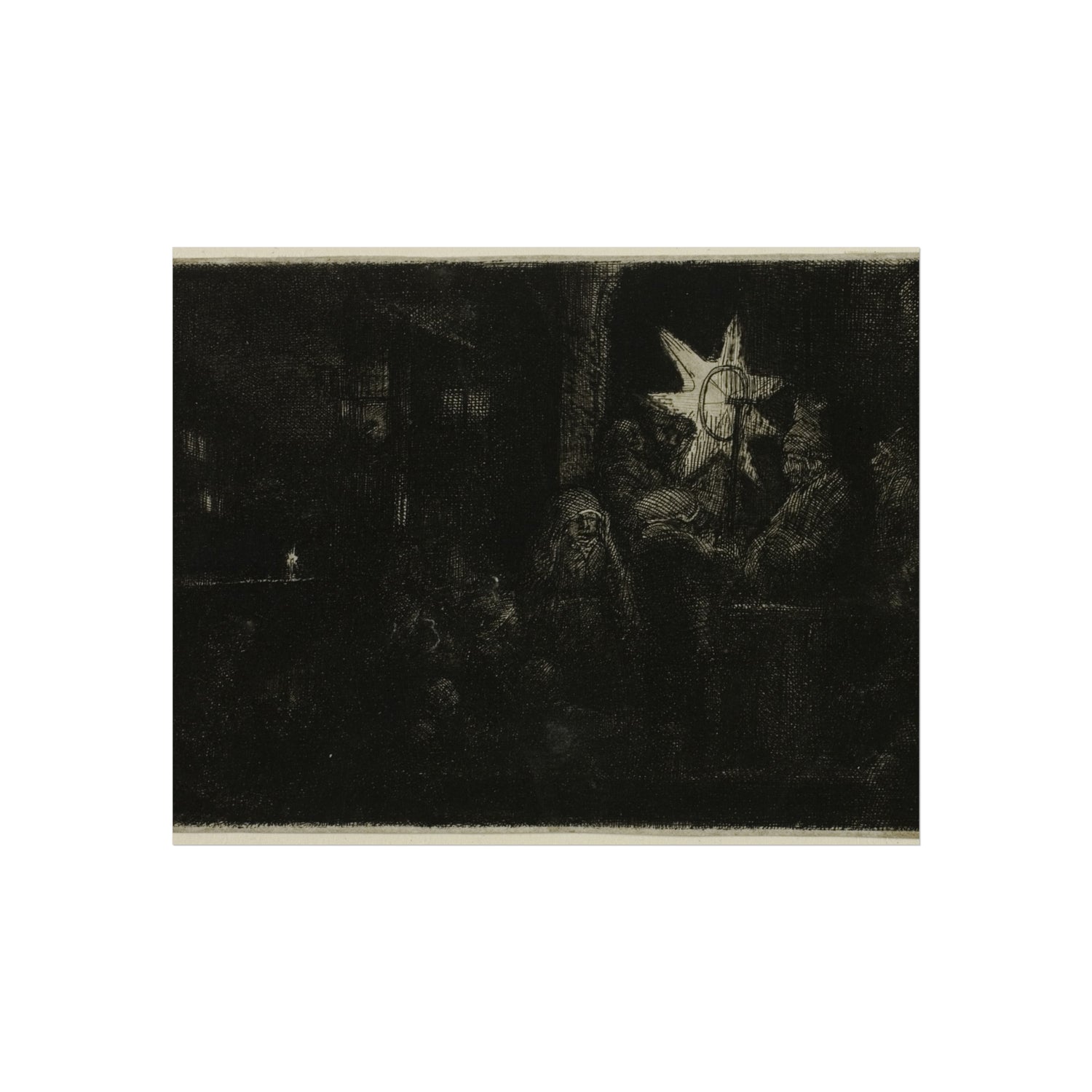 Rembrandt van Rijn - The Star of the Kings A Night Piece | Fine Art Poster