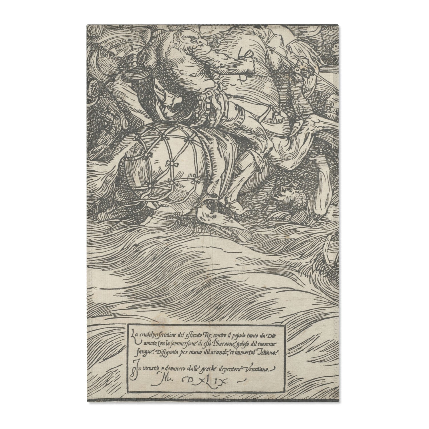 The Submersion of Pharaoh's Army in the Red Sea - Titian Area Rug