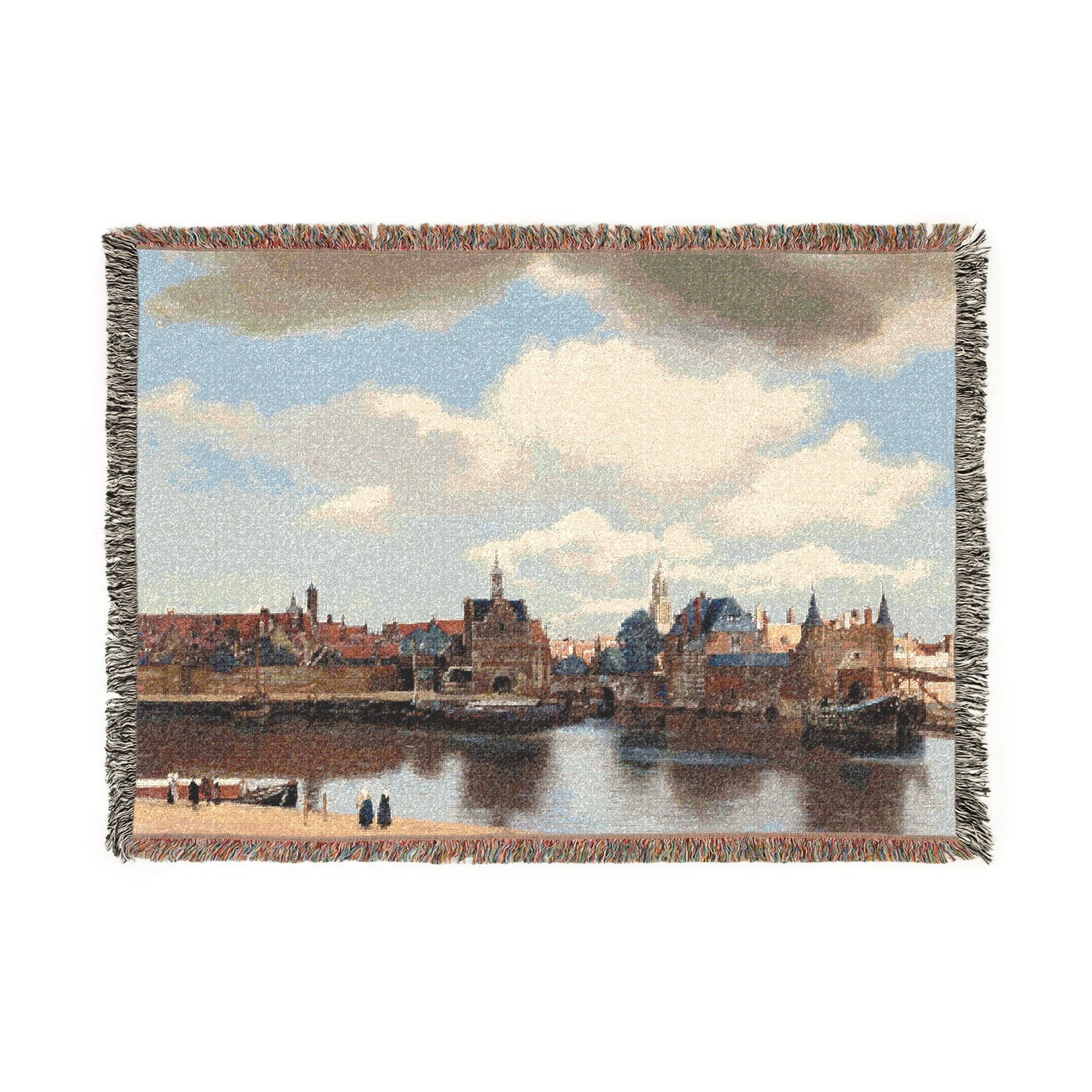 View of Delft - Johannes Vermeer Tapestry Blanket