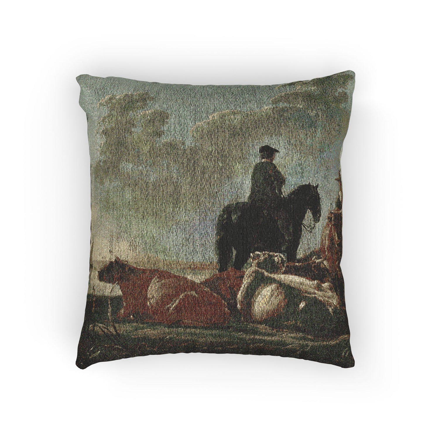 Aelbert Cuyp - Peasants with Four Cows by the River Merwede - WGA5825 | Woven Pillow