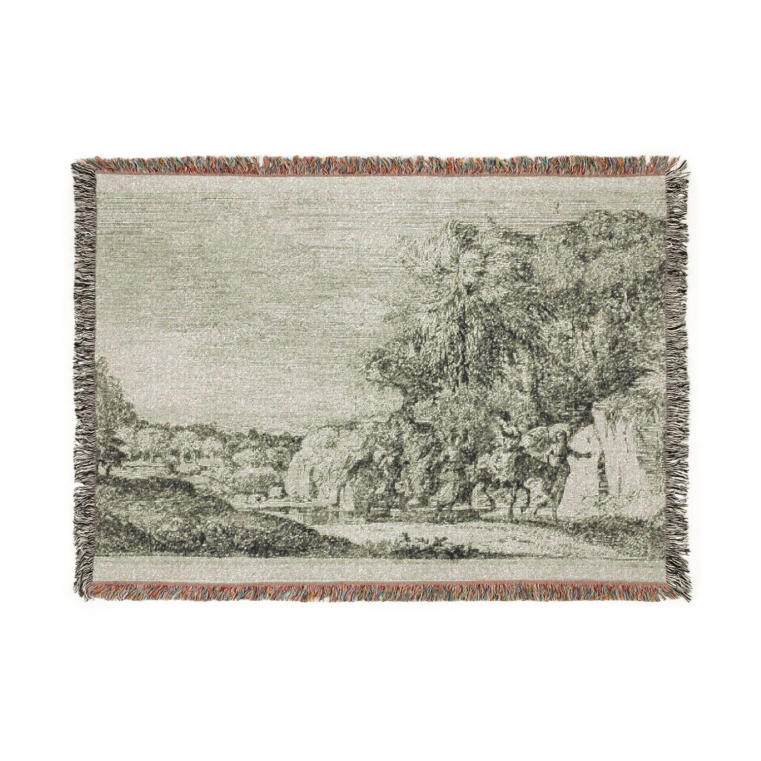 The Flight into Egypt - Claude Lorrain Tapestry Blanket