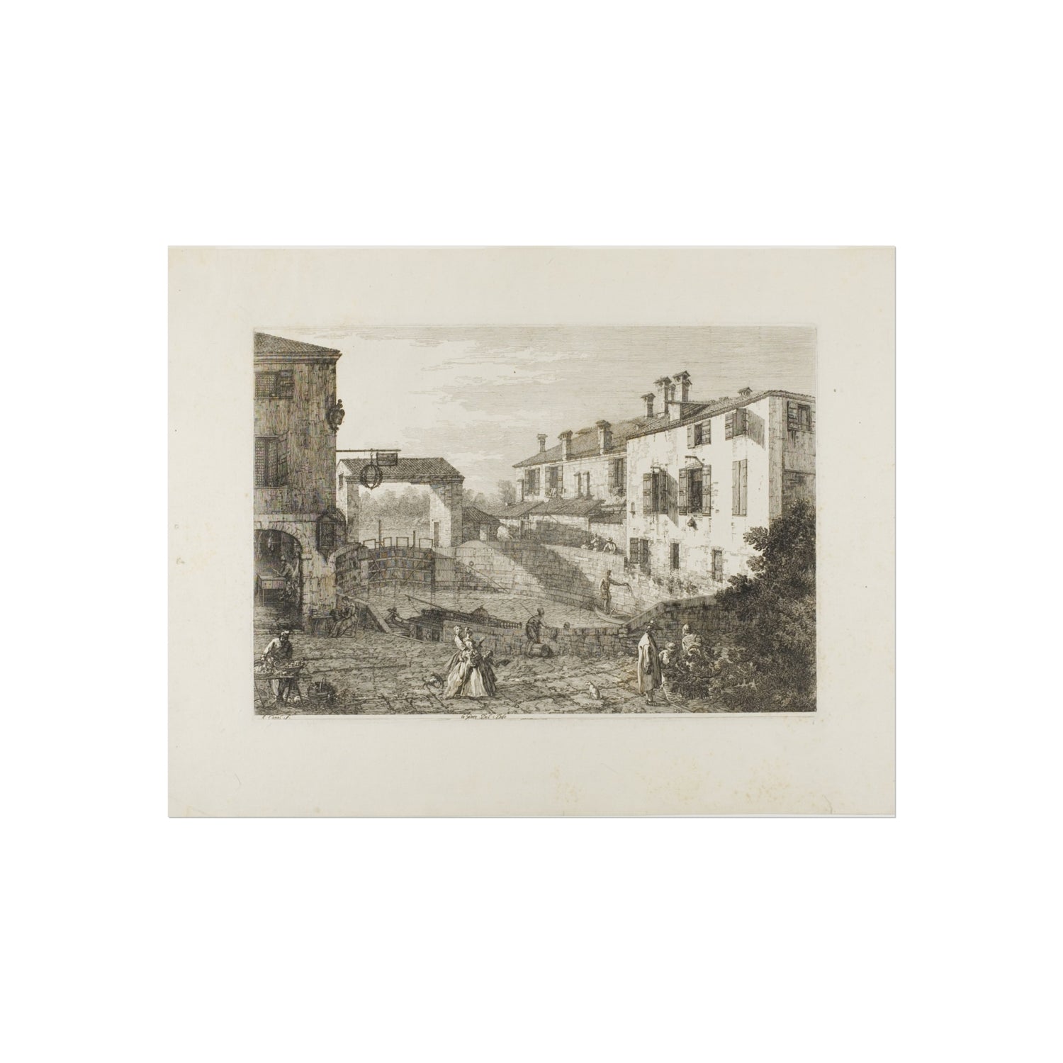 Le Porte del Dolo - Canaletto Fine Art Poster