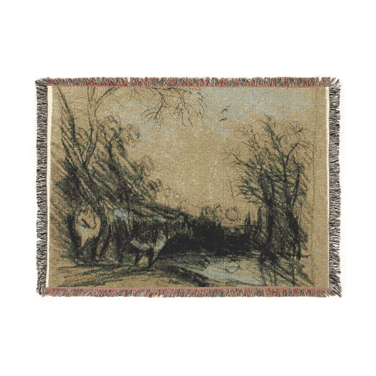 Landscape with Cows - John Constable Tapestry Blanket
